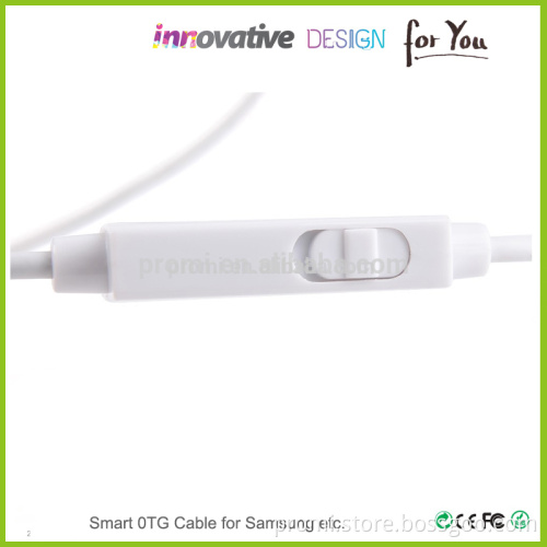 Manufacturers promotional Micro otg usb for samsung android smartphone cable, usb cable